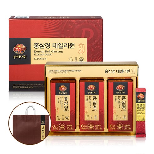 천지인 홍삼정 데일리원 6년근 홍삼 스틱, 10ml, 30개