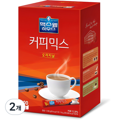 맥스웰하우스 오리지날 커피믹스, 11.8g, 100개입, 2개