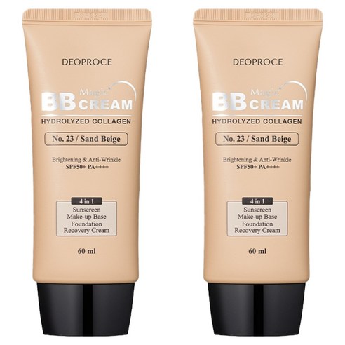 디오프러스 콜라겐 매직 비비크림 SPF50+ PA++++, 23호 샌드베이지, 60ml, 2개