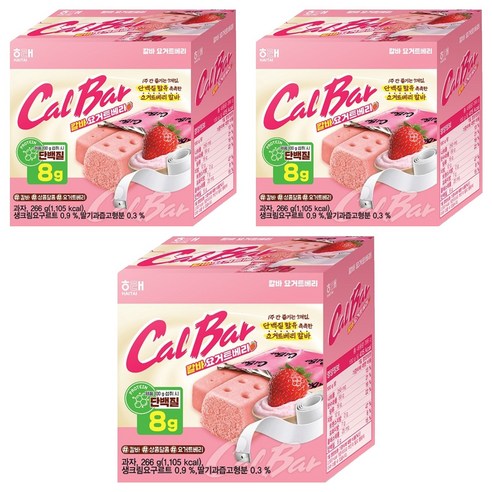 해태제과 칼로리바란스 요거트베리 7p, 266g, 3개