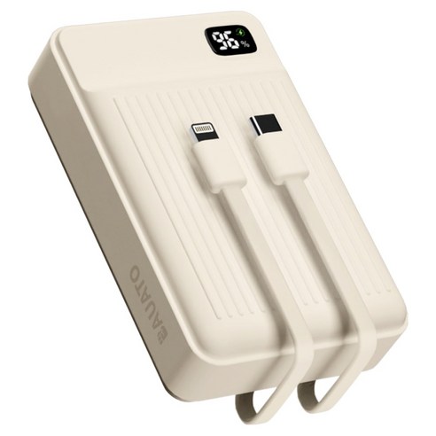 바우아토 포켓쉴 고속 입출력 케이블 일체형 미니 대용량 난연 보조배터리 ... 개봉기 | 실사용 후기 썸네일