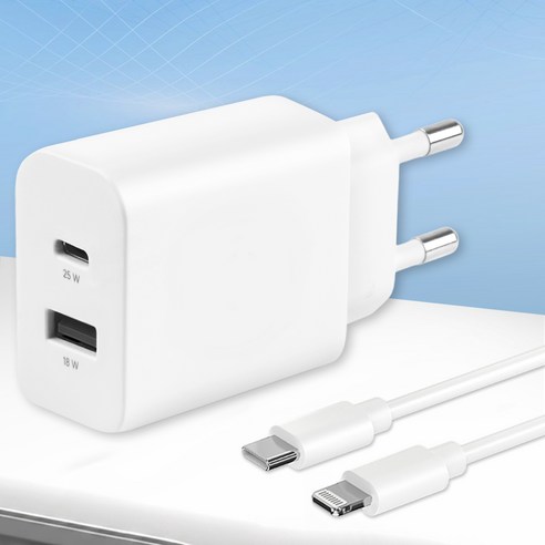 모잇 PD25W 2포트 PPS 초고속충전기 + 8핀 라이트닝 아이폰 케이... 개봉기 | 실사용 후기 - 상품 이미지 4