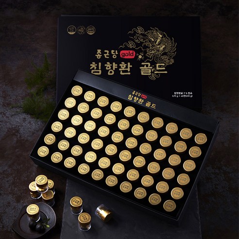 종근당 침향환 골드, 225g, 1개 후기 분석 - 제품 성분표 확인