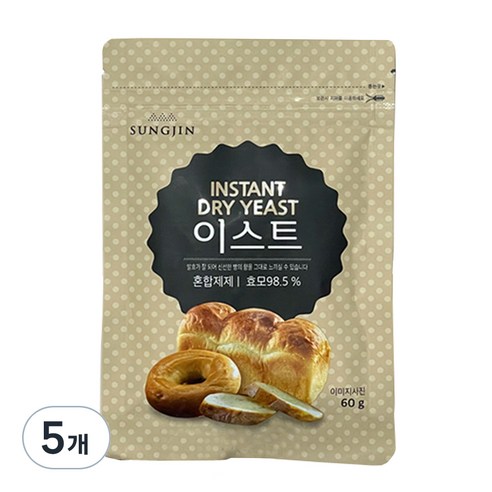 성진 이스트, 60g, 5개