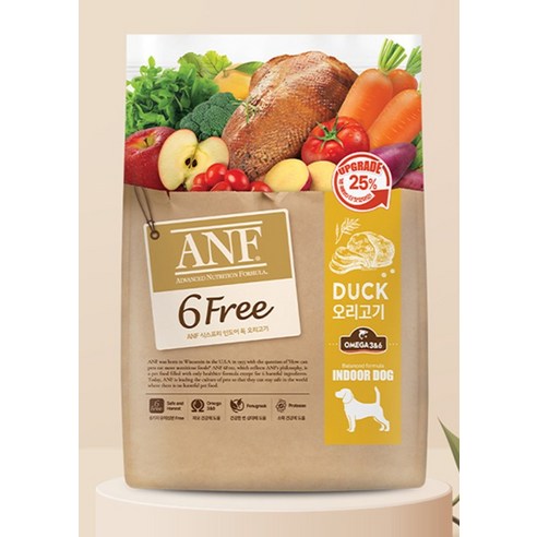 ANF 생후 4개월 이상 인도어 독 식스프리 건식사료 이미지 2