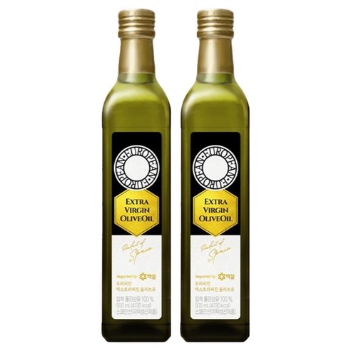 백설 유러피안 엑스트라버진 올리브유, 500ml, 2개