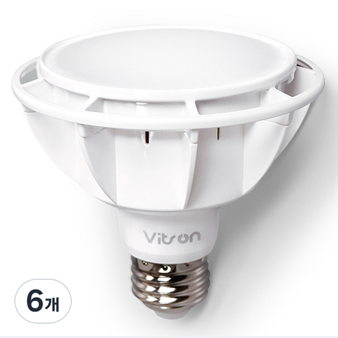 비츠온 LED PAR30 15W 확산형 화이트 6500K, 주광색, 6개