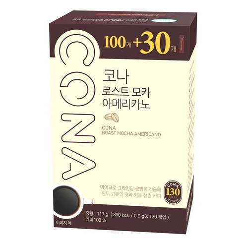 CONA 로스트 모카 아메리카노 원두커피믹스, 900mg, 130개입, 1개