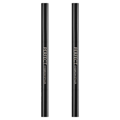 미샤 퍼펙트 아이브로우 스타일러 오토펜슬 0.15g, 블랙, 2개