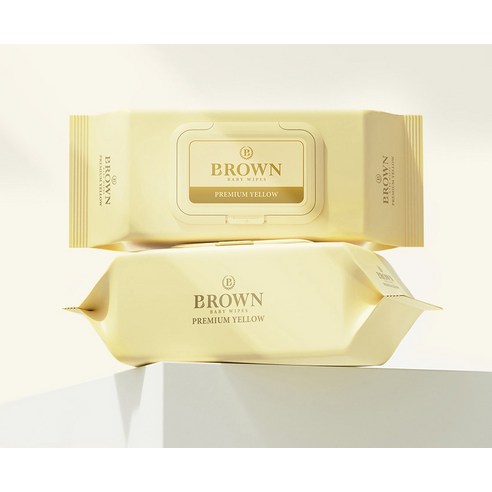 5만 엄마들의 선택, 브라운 옐로우 아기물티슈로 꿀피부 완성!