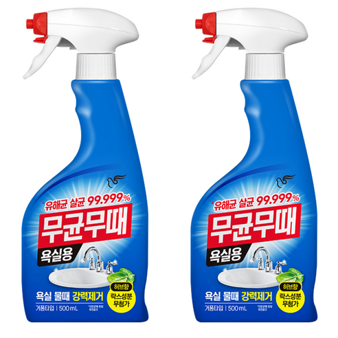 피죤 무균무때 욕실용 세정제, 500ml, 2개