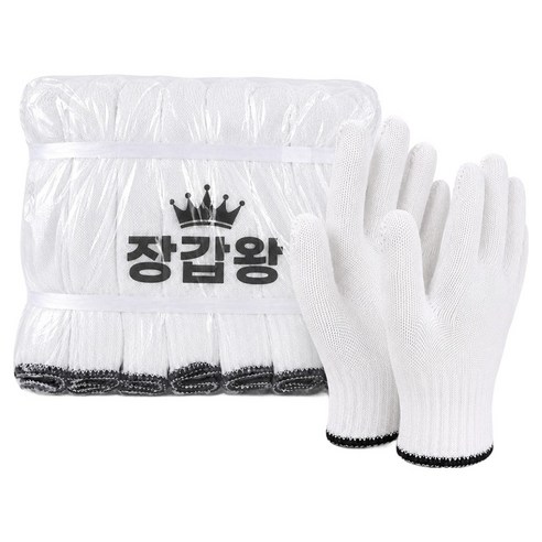 장갑왕 면장갑 40g, 검정, 100개