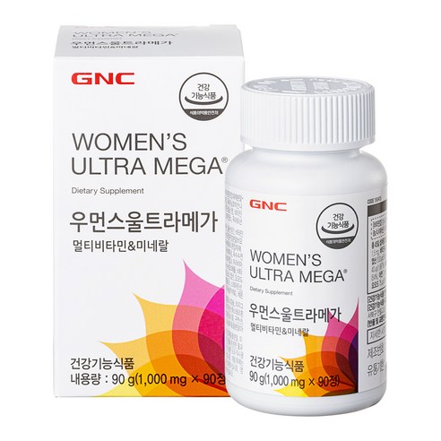GNC 우먼스 울트라메가 멀티비타민 앤 미네랄 90정, 1개 맛있게 먹은 솔직 후기 - 상품 이미지 1