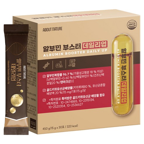 어바웃네이처 알부민 부스터 데일리업 30p, 450g, 1개