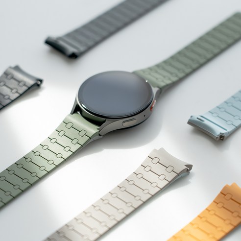 아이몰 갤럭시워치 초경량 에어핏 실리콘 마그네틱 스트랩 후기 분석 - 핑크 컬러 무드