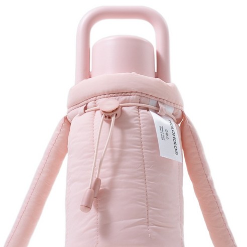 홀로홀로 밀크 원터치 보온 텀블러 + 구름 파우치 세트, PINK, PINK, 1세트, 430ml