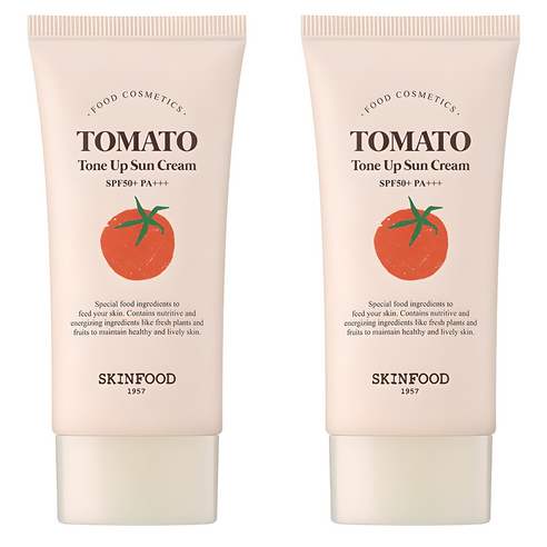 스킨푸드 토마토 톤 업 선크림 SPF50+ PA+++, 50ml, 2개