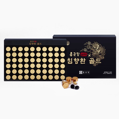 종근당 침향환 골드, 225g, 1개 후기 분석 - 환의 제형과 질감