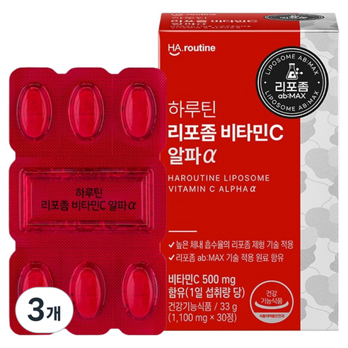 하루틴 리포좀 비타민C 알파, 30정, 3개