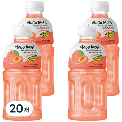 모구모구 복숭아맛, 320ml, 20개