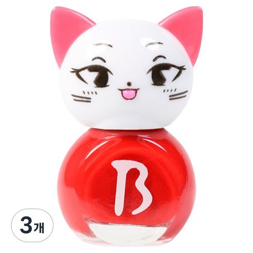 엔비베베 키즈네일 고양이, 레드핑, 3개