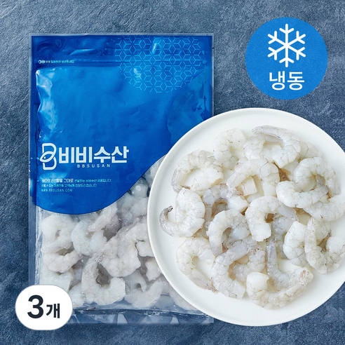 비비수산 생새우살 (냉동), 450g(중/31~50마리), 3개