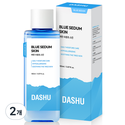 다슈 파란 수분초 스킨, 2개, 150ml