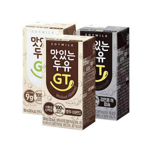맛있는두유GT 검은콩 깨 칼슘 후기 분석 - 박스 포장 상태 확인