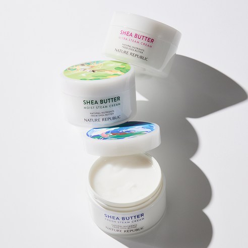 네이처리퍼블릭 쉐어버터 울트라 스팀 크림 극건성용 후기 분석 - 손등 흡수 테스트