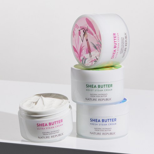 네이처리퍼블릭 쉐어버터 울트라 스팀 크림 극건성용 후기 분석 - 제형의 쫀쫀함