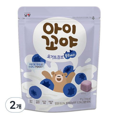 아이꼬야 요거트큐브, 2개, 17g, 블루베리