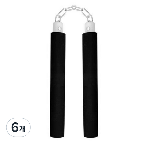 스폰지 쌍절곤, 검정, 6개