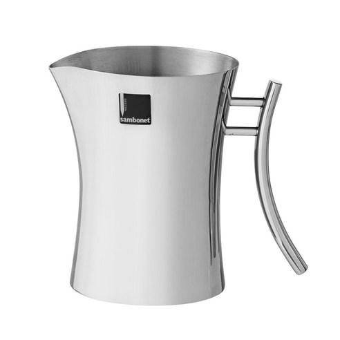 삼보넷 Cl 90 밤부 S 스틸 밀크 포트 900ml, 실버, 1개