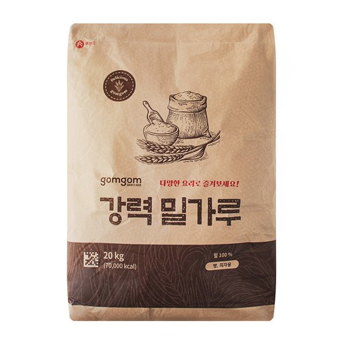 곰곰 강력밀가루, 20kg, 1개