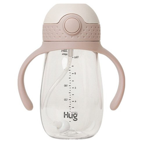 마더케이 허그 추 빨대컵, 300ml, 1개, 핑크베이지
