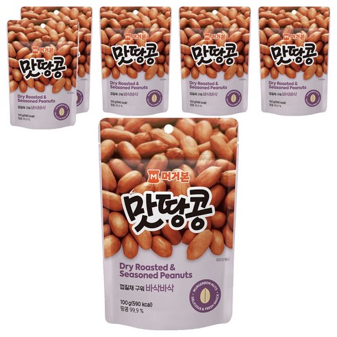 머거본 맛땅콩, 100g, 6개