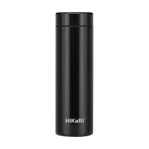 HiKaRi 슬림 미니 보온보냉 스텐 텀블러, 블랙, 300ml, 1개