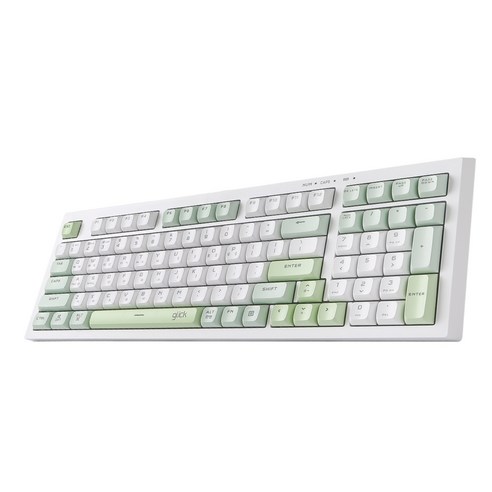 지클릭커 오피스프로 사일런스 M RGB 무소음 방수 98키 무선 블루투스 키보드, Greenwich RC1, WK50, 제조사축