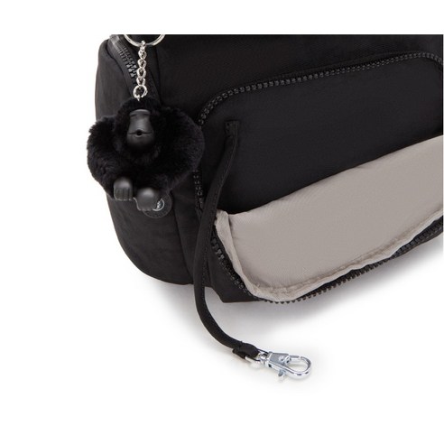 키플링 여성용 시티 집 미니 백팩 후기 분석 - 상단 손잡이 및 박음질 상태