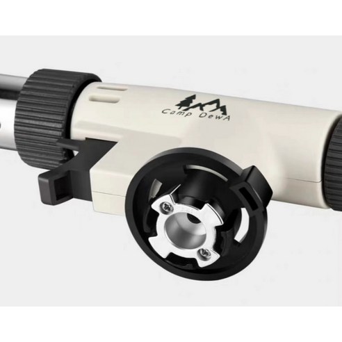 캠프듀아 액화방지 2가지 불조절 요리용 토치 후기 분석 - 가스 체결부