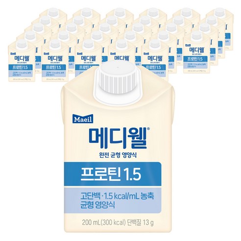 메디웰 프로틴 1.5 200ml, 30개 솔직 후기 | 실사용자 리뷰 분석 - 상품 이미지 1