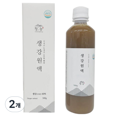 청농 생강원액, 500g, 2개, 1개입