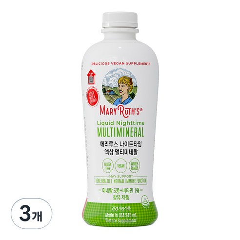 메리루스 나이트타임 액상 멀티미네랄, 946ml, 3개