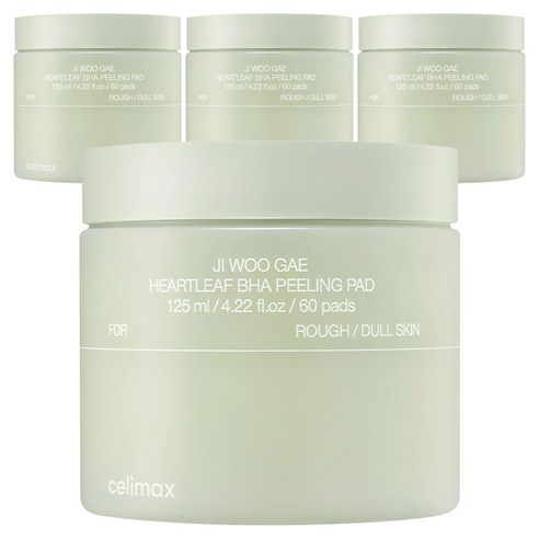셀리맥스 어성초 BHA 지우개 필링 패드 125ml, 60매입, 4개