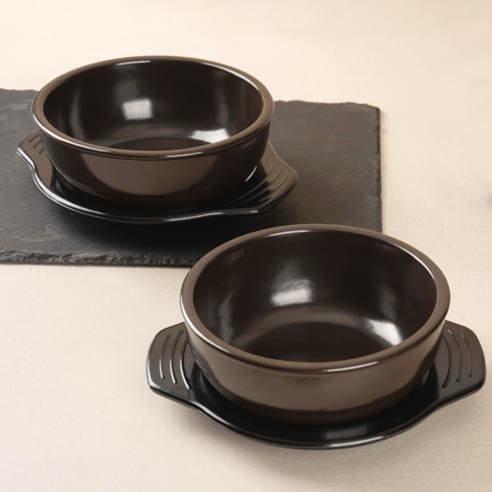 진뚝배기 직화 설렁탕기A 1호 + 멜라민 받침 세트 후기 분석 - 하단 굽 디자인