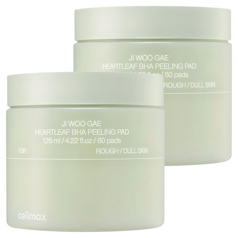 셀리맥스 어성초 BHA 지우개 필링 패드 125ml, 60매입, 2개