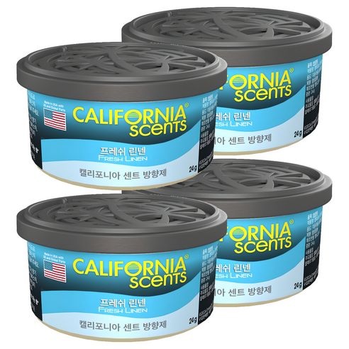 캘리포니아센트 방향제, 프레쉬 린넨, 4개