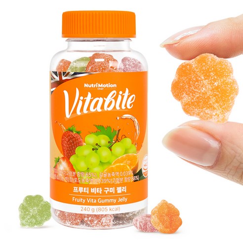 비타바이트 과일맛 멀티 비타 구미젤리 80개입 240g, 1개 이미지 4