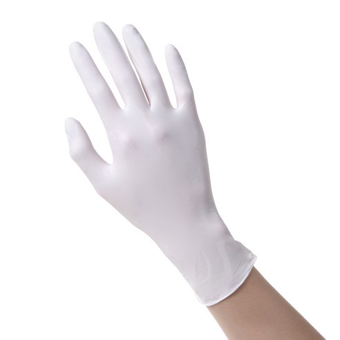 코멧 니트릴장갑 화이트 이미지 4