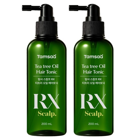 탐사 스칼프 RX 티트리 오일 헤어토닉, 2개, 200ml